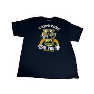 Carnivore and Proud Rainforest Cafe Shirt Classic Black Unisex  XXL NEW